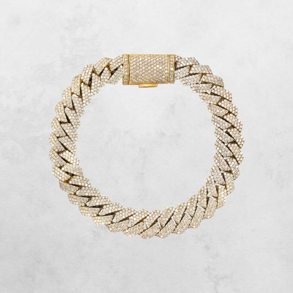 Alt=" diamond cuban link bracelets GOLDZENN"
