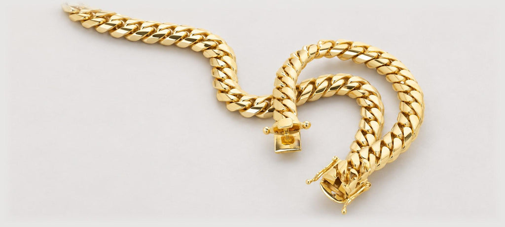 Alt=" Gold Cuban Link Bracelets GOLDZENN"