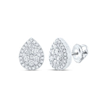  1/2CTW Diamond Fashion  Pear Earrings - 14K White Gold
