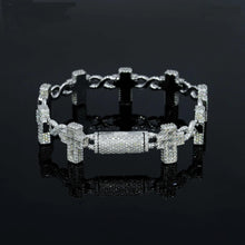  Cross Moissanite Bracelet Iced Out Silver Rhodium Plated - 925 Sterling Silver - Pre-Sale