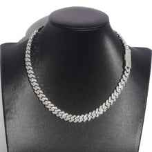  10mm Moissanite Silver Cuban Link Chain Iced Out - 925 Sterling Silver - Pre-Sale