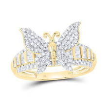  5/8CTW Diamond Butterfly Fashion Ring- 10K Gold