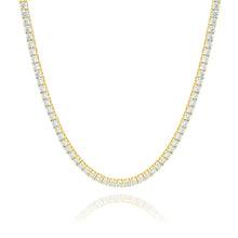  Solid 14k Gold - Lab Diamonds Tennis Chain