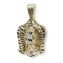  10k Gold - Saint Lazarus Medium Pendant| GOLDZENN- Full detail of the pendant.