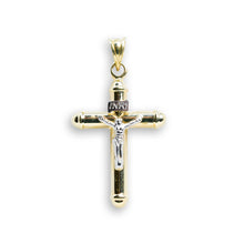  Jesus INRI 10k Gold Cross Pendant - GOLDZENN- Full detail of the pendant.