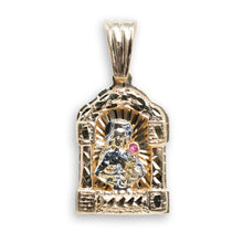  St. Barbara Gold Pendant - 10k Solid Gold| GOLDZENN- Full detail of the pendant.