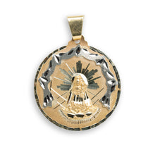  Caridad del Cobre 10k Gold Pendant - GOLDZENN| Full detail of the pendant.