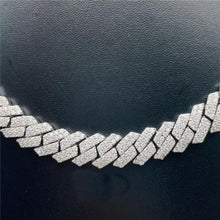  8mm Moissanite Cuban Link Chain Iced Out Rhodium Plated - 925 Sterling Silver - Pre-Sale
