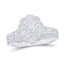  1CTW Round Diamond Bridal Nicoles Dream Collection Engagement Wedding Ring Set- 10K White Gold