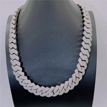  20mm Moissanite Silver Cuban Link Chain Iced Out - 925 Sterling Silver - Pre-Sale