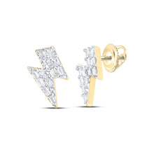  1/8CTW Diamond P1 Gift Baguette Earrings - 10K Yellow Gold