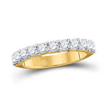  1CTW Round Diamond Anniversary Wedding Engagement Ring Band - 14K Yellow Gold