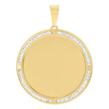  Men's Picture Frame Pendant in 10k Solid Gold | GOLDZENN- Full detail of the pendant.