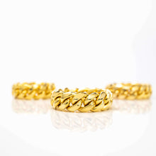  Cuban Link Ring 8mm- Solid Gold| GoldZenn Jewelry- Ring detail.