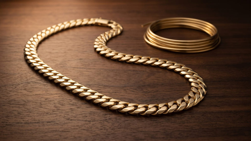 Solid Gold vs Gold-Bonded Steel Chains: What You're Really Buying