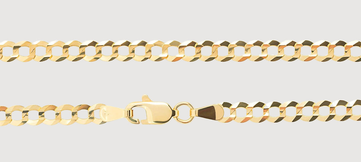 Gold Curb Chains | Solid Gold & Silver | GOLDZENN