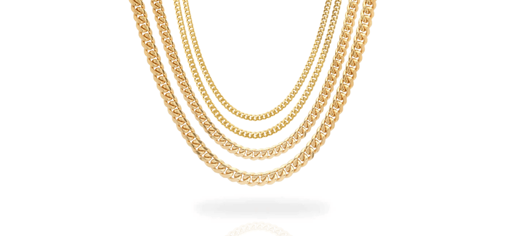 Gold Cuban Link Chains, Machine Made Cuban Links, Italian Machine Made Chains, Solid Gold Cuban Chain