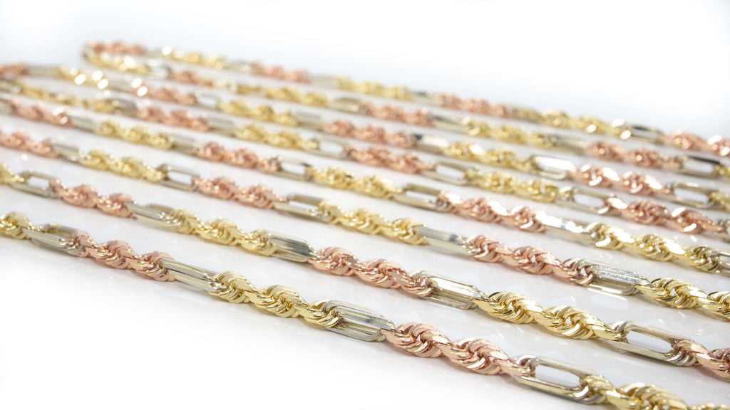 alt="Milano Figaro Chain Necklace with Lobster Clasp"