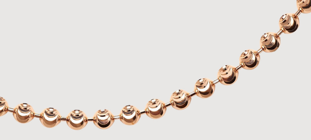 alt="Delicate Gold Bead Chain Necklace for Everyday Wear"