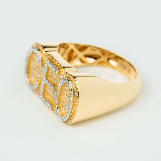 0.78 CTW CEO Natural Diamond cluster ring 14k GoldCEO Natural Diamond cluster ring in 14k gold. Luxurious and bold, 0.78 CTW diamonds, polished finish. Ideal for fans of mens diamond rings and solid gold rings.