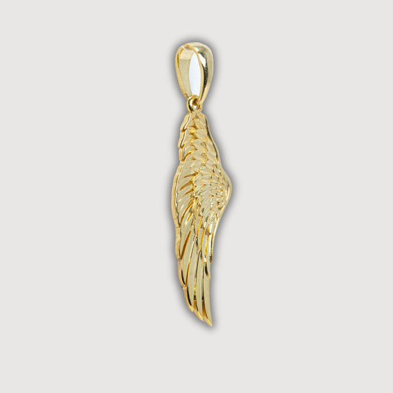 14K Gold Angel Wing Pendant