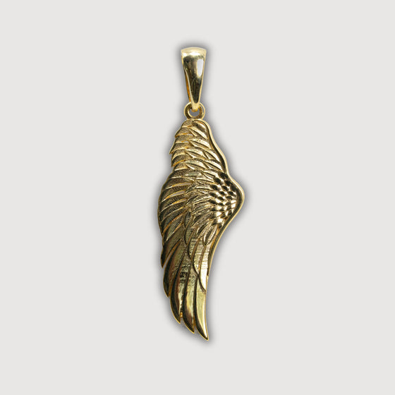 14K Gold Angel Wing Pendant