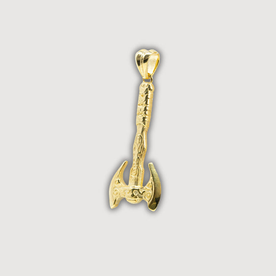 Viking Axe Pendant – 14K Gold Men Pendant