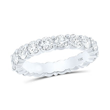  3CTW Round Diamond Eternity Bridal Wedding Engagement Anniversary Band- 14K White Gold