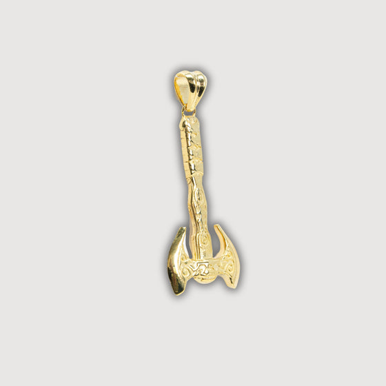 Viking Axe Pendant – 14K Gold Men Pendant