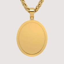  14K Gold Classic Oval Picture PendantCharms & Pendants