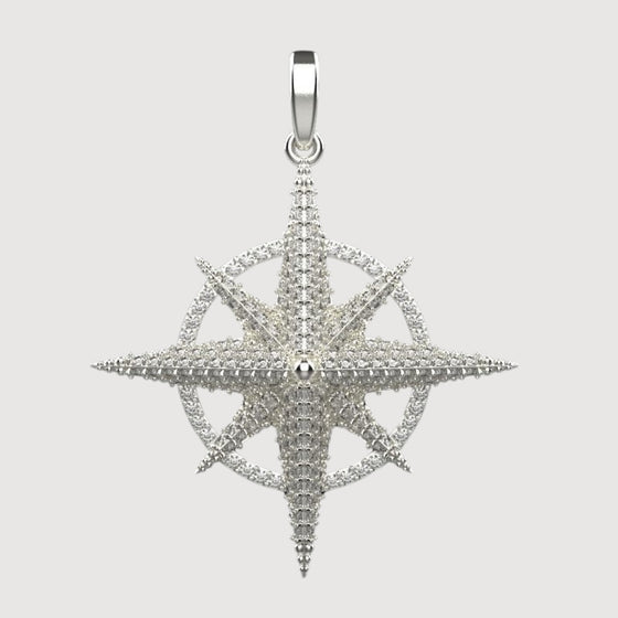 14k Gold Diamond Compass Star PendantEmbrace adventure with the 14K Gold Diamond Compass Star Pendant. Features a compass star motif in radiant 14K gold with sparkling diamond accents for timeless elegance.