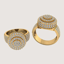  Layered Round Diamond Ring – 2.33 CT Gold Design Rings