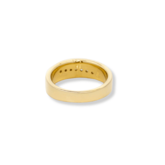 Multi-Stone Diamond Wedding Ring - 14k Yellow GoldDiscover the timeless elegance of the Multi-Stone Diamond Wedding Ring, crafted in 14K yellow gold for men. Perfect for those who appreciate luxury and style.