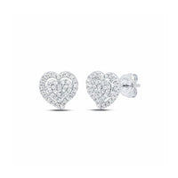 1/5CTW Diamond Gift Heart Earrings in 10K Gold feature sparkling diamonds set in heart shapes with butterfly backs—an elegant and meaningful gift for someone special.