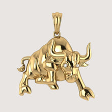  14k Gold Bull PendantShop the 14K Gold Bull Pendant, a striking gold pendant for men. Made with 14K gold, this men's pendant combines strength, style, and premium craftsmanship.