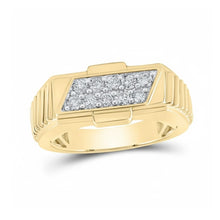  10k Gold Round Diamond Band Ring 1/2 Cttw