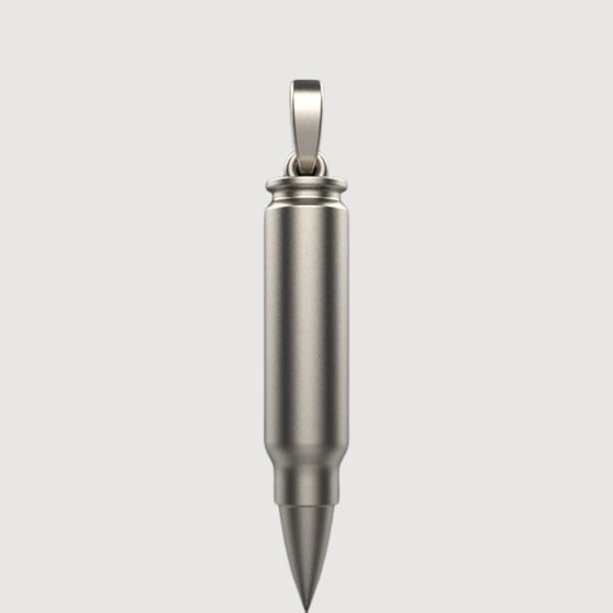 14k Gold Bullet PendantShowcase strength with the 14K Gold Bullet Pendant. Features a sleek bullet design in radiant 14K gold for a bold and modern statement piece.