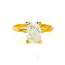  alt=" Discover the 2.08ct Radiant Lab Diamond Solitaire Engagement Ring. A luxurious women’s engagement ring featuring a radiant-cut lab diamond in 14K solid gold. "