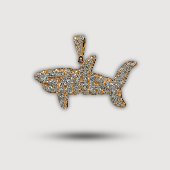 1.45 CTW Shark Diamond Pendant