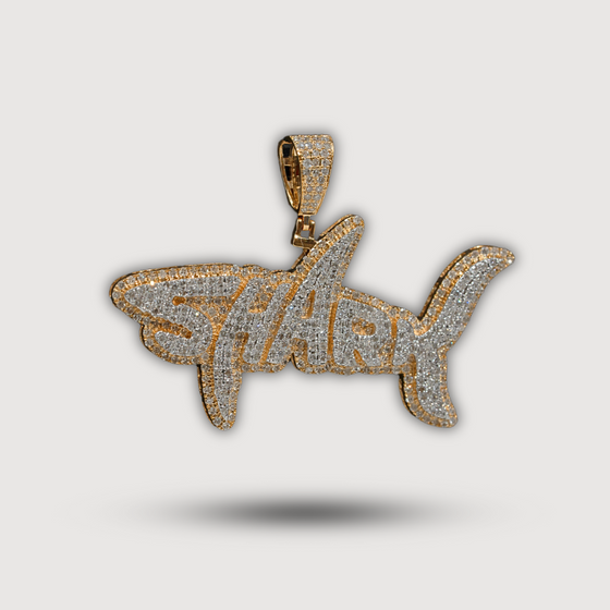 1.45 CTW Shark Diamond Pendant