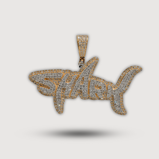 1.45 CTW Shark Diamond Pendant