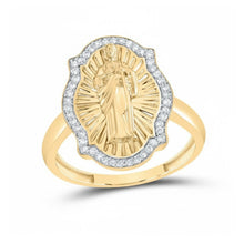  10k Yellow Gold St. Jude Diamond Ladies Ring 1/5 Cttw