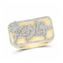  10K Yellow Gold 2CT Diamond King Crown Ring