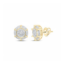  1/2 CTTW Natural Diamond Round Men’s Earring 10K Gold