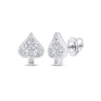 The 1/10CTW Natural Diamond Gift Earrings in 10K gold feature sparkling studs with screw-back closures—a stylish and brilliant accent for any occasion.