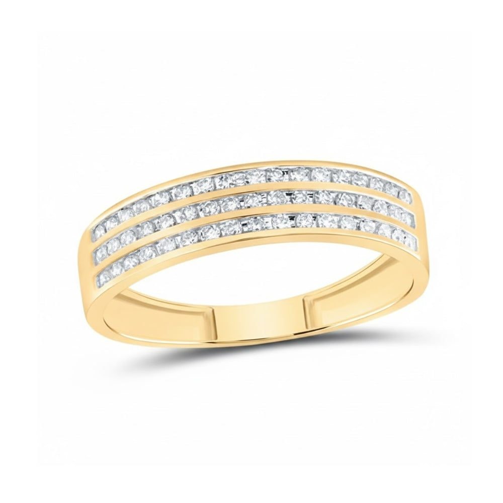 7/8CTW Diamond Emerald Trio Set in 10K Gold