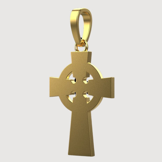 14k Gold Celtic Cross PendantCelebrate faith and heritage with the 14K Gold Celtic Cross Pendant. Features intricate knotwork detailing in radiant 14K gold for a meaningful and elegant look.