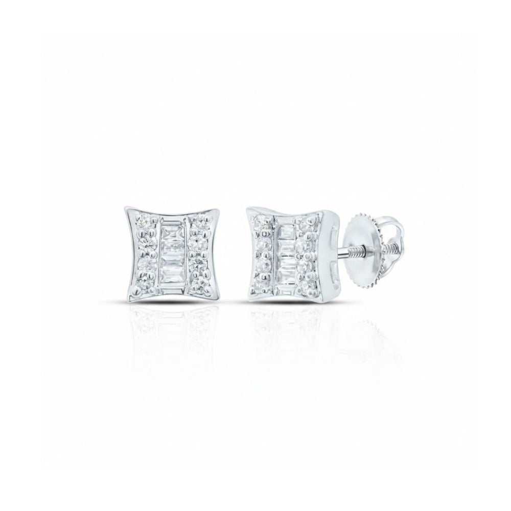 10k Gold Diamond Kite Earrings 1/8 CTW