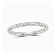  14k White Gold Round Diamond Eternity Wedding Band