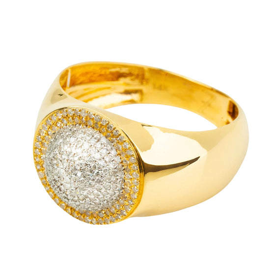 0.49 CTW Cluster Round Natural Diamond Ring - 14k